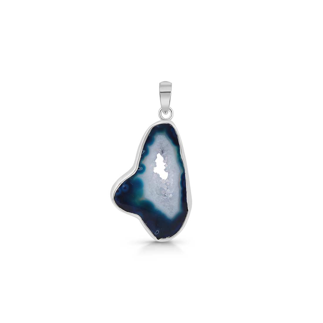Blue Agate Pendant-(ABU-P-26.)
